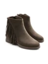 Ghete Dama din piele naturala 963-5 KHAKI | ADVANCER