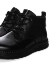 Ghete Dama din piele naturala 2586M BLACK | ADVANCER