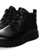 Ghete Dama din piele naturala 2586M BLACK | ADVANCER