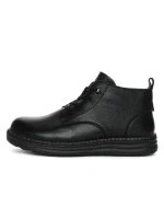 Ghete Dama din piele naturala 2586M BLACK | ADVANCER
