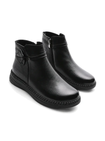 Ghete Dama din piele naturala 2587 BLACK | ADVANCER