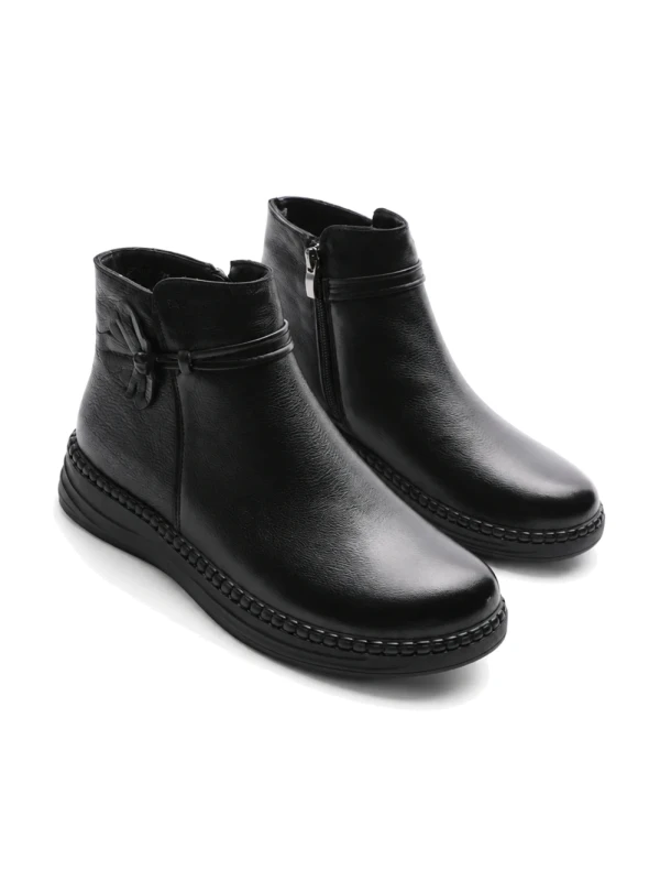 Ghete Dama din piele naturala 2587 BLACK | ADVANCER