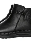 Ghete Dama din piele naturala 2587 BLACK | ADVANCER