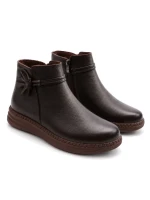 Ghete Dama din piele naturala 2587 BROWN | ADVANCER