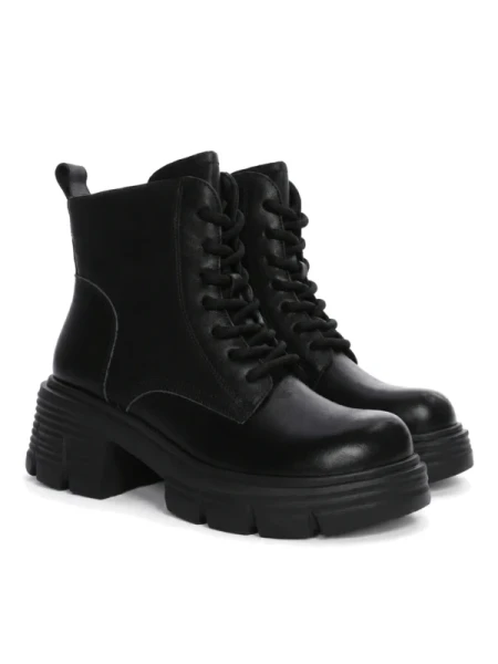 Ghete Dama din piele naturala 3007 BLACK | ADVANCER