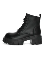 Ghete Dama din piele naturala 3007 BLACK | ADVANCER