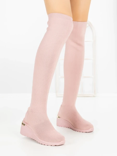 Női platform csizma YM-172 Rózsaszín | H&D » MeiMall.hu