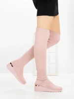 Női platform csizma YM-172 Rózsaszín | H&D » MeiMall.hu
