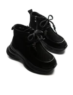 Ghete Dama din piele naturala 8601 BLACK | ADVANCER