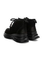 Ghete Dama din piele naturala 8601 BLACK | ADVANCER