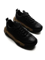 Pantofi Sport Barbati din piele naturala 9639 BLACK | ADVANCER