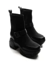 Ghete Dama din piele naturala 88H902 BLACK | ADVANCER