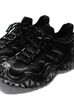 Pantofi Sport Barbati din piele naturala 5351 BLACK-GUN | ADVANCER