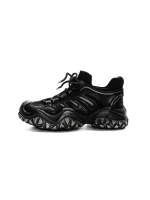Pantofi Sport Barbati din piele naturala 5351 BLACK-GUN | ADVANCER