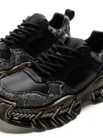 Pantofi Sport Barbati din piele naturala 5339 BLACK | ADVANCER