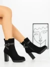 Botine cu Toc Gros QT07-31 BLACK | BELLICY