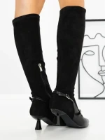Cizme Dama cu Toc J6175 BLACK | MIA SHOES