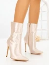 Botine cu Toc Subtire C-269X BEIGE | STEPHAN