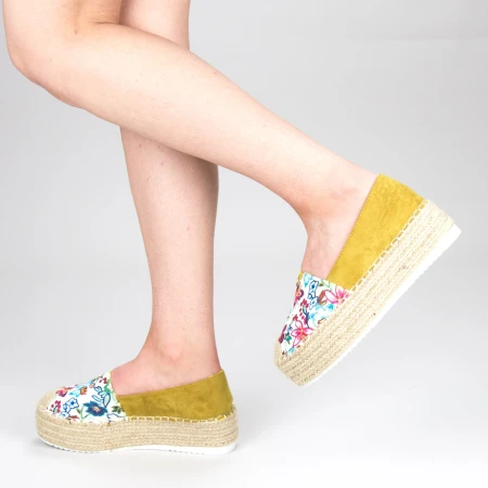 Női Alkalmi platform cipő FS6 Sárga (C12) Mei
