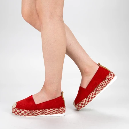 Női Alkalmi platform cipő BL00029 Piros (L57) Botinelli