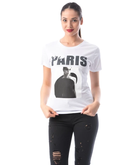 Női póló 8127 PARIS Fehér (G32) Adrom