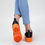 Női alkalmi cipő ZP1975 Fekete-Narancs (K09) Mei
