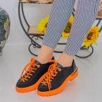 Női alkalmi cipő MX155 Fekete-Narancs (B02) Mei