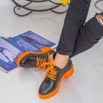 Női alkalmi cipő ZP1971 Fekete-Narancs (L36|000) Mei
