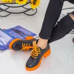 Női alkalmi cipő ZP1973 Fekete-Narancs (A21) Mei