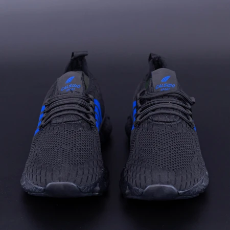 Férfi sportcipő 002 Fekete-Kék (N04) Calsido