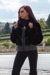 Női kabát 2021-2 Fekete (R02) Fashion