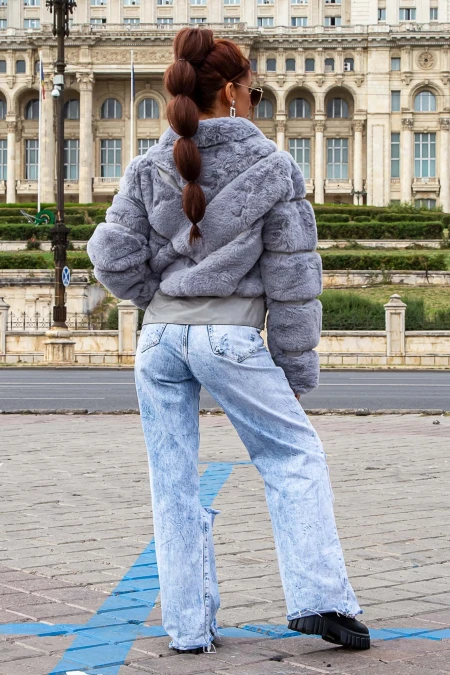Női kabát 2021-2 Szürke (R02) Fashion