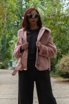 Női kabát 2087 Rózsaszín (R01) Fashion