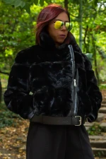 Női kabát 2021-3 Fekete (R01) Fashion