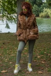 Női kabát 21-32 Barna (R05) Fashion