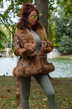 Női kabát 21-32 Barna (R05) Fashion