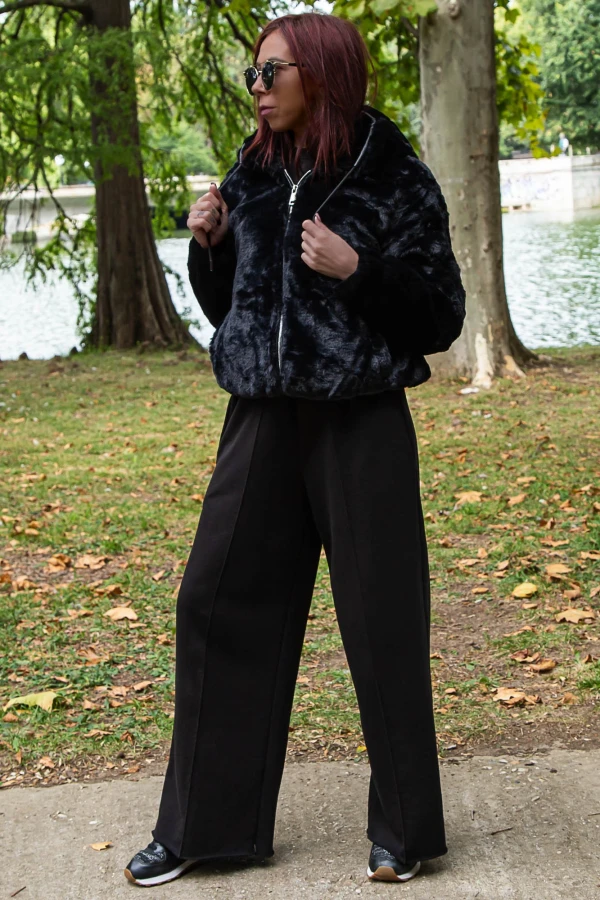 Női kabát GSP7999-1 Fekete (R01) Macleria