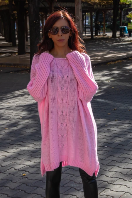 Női pulóver 8942 Rózsaszín (G71) Fashion