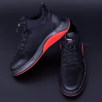 Férfi alkalmi cipő 18703-1 Fekete (P17) F.Gerardo