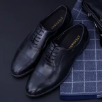 Elegáns férfi cipő F066-023 Fekete (C26) Stephano
