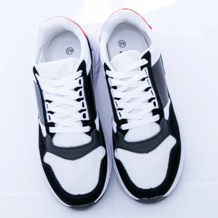 Férfi sportcipő SH112 Fehér-Fekete (N07) Fashion