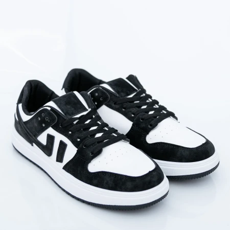 Férfi sportcipő AJ03-1 Fekete-Fehér (M39) Fashion