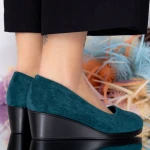 Női sarkú cipő és platform C91 Zöld (D09) Fashion