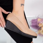 Női sarkú cipő és platform C92 Őszibarack (D50) Fashion