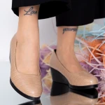 Női sarkú cipő és platform C92 Őszibarack (D50) Fashion