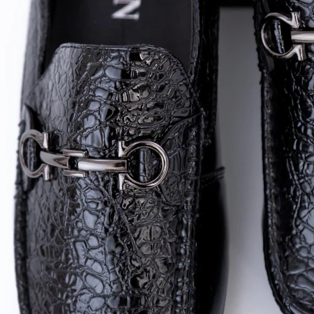 Elegáns férfi cipő 0A582-1 Fekete (L59) Oskon