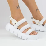 Női platform szandál ES3005 Fehér » MeiMall.hu