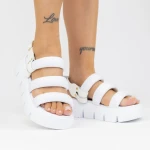 Női platform szandál ES3005 Fehér » MeiMall.hu