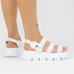 Női platform szandál ES3005 Fehér » MeiMall.hu