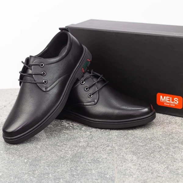 Elegáns férfi cipő W2200 Fekete (D27) Mels